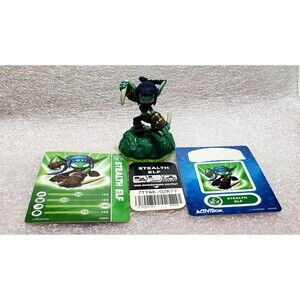 Skylander Spyro's Adventure Stealth Elf Figure With Card & Sticker